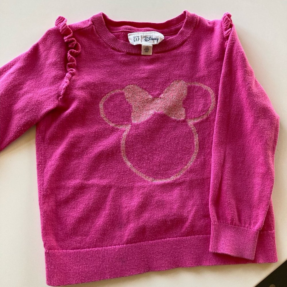Little Girls Minnie Mouse Sweater.